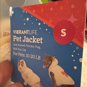 Nwt pet vest ~ Cat/Dog. Sz Small ( **Medium)